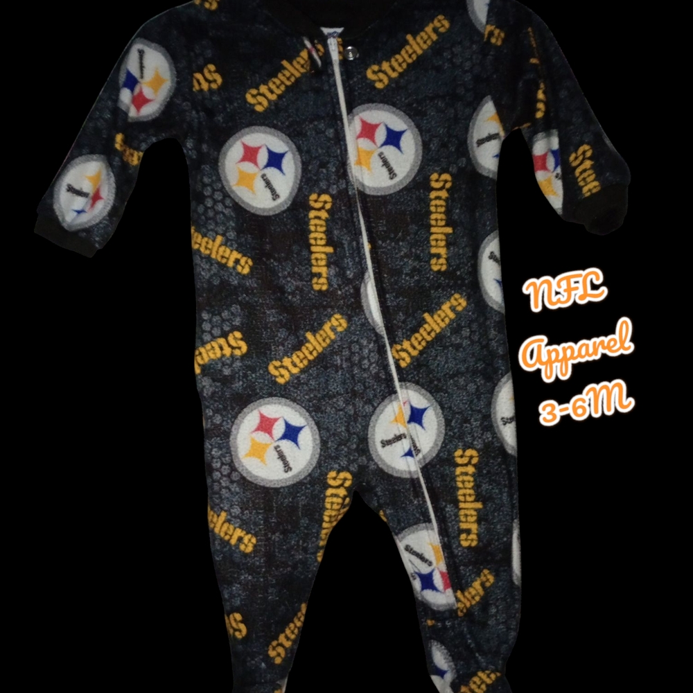 Yellow and Black Footies with Circular Patterns and Zipper